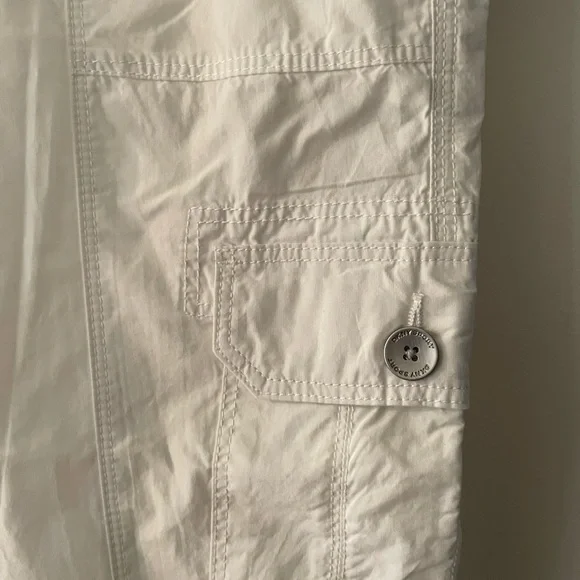 DKNY Women's White Cargo Pants - Picture 2 of 5